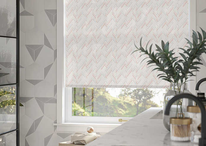 Dashing Zigzags, Pink Hues - Twist&Fit Roller Blind - Image 5